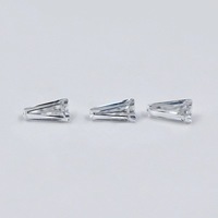 Zircone cubique carrée 5A, blanche, 1-6 mm, synthétique, de laboratoire, taille brillant, pierre brute de Wuzhou, micro-incrustation pour montres et bijoux
