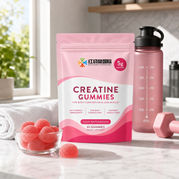 Fabrication sur mesure de suppléments en gommes de créatine, marque privée OEM ODM, ingrédients respectueux de l'intestin, 60 unités, directement de l'usine