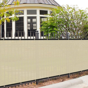 Paravent <span class=keywords><strong>extérieur</strong></span> <span class=keywords><strong>extensible</strong></span> beige pour balcon et terrasse, écran d'intimité, filets d'ombrage - Product Image 1