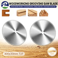 Lame de scie circulaire industrielle en carbure de tungstène TCT soudée haute fréquence 300mm 72T pour rainurage et découpe du bois sur défonceuse
