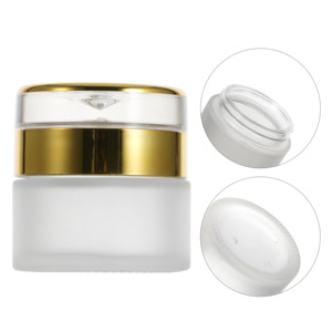 <span class=keywords><strong>Prix</strong></span> direct usine : Pots en verre de 20 ml, 30 ml, 50 ml avec bouchons dorés pour crèmes de soin et crèmes pour les yeux en flacons sous vide - Product Image 4