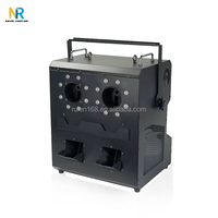 Mesin asap lampu LED, 2 kepala 2000W RGB 3-in-1 Tahap cahaya, kendali jarak jauh, mesin gelembung kabut LED untuk pesta pernikahan disko kekuatan listrik DMX512