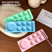 Palette de mélange multi-compartiments en plastique pour nail art, pour vernis gel, peinture acrylique, pigments, outil de manucure pour salon de beauté, fournitures de beauté