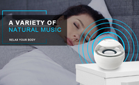 Machine à bruit blanc pour bébé, dispositif d'aide au sommeil, 10 musiques apaisantes avec 7 lumières colorées et minuteur, machine à bruit blanc pour le sommeil