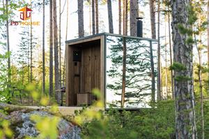 Cabina Contenitore in Acciaio Europeo con Vetro a Specchio Riflettente, Guest House Invisibile <span class=keywords><strong>per</strong></span> <span class=keywords><strong>Glamping</strong></span> di Lusso e Ritiri nella Natura - Product Image 3