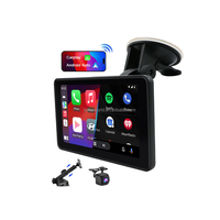 Estéreo para Auto de 7 Pulgadas con Pantalla Táctil IPS, Carplay Inalámbrico, Android Auto, Mirror Link, FM, Navegación Multimedia para Autos