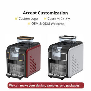 SOHEF Machine à glace électrique compacte et portable en plastique, haute efficacité pour la maison, l'hôtel, le <span class=keywords><strong>camping</strong></span> en plein air, les petits cafés, facile à utiliser - Product Image 1