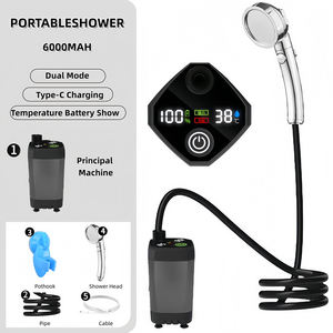 Ducha Portátil Recargable de 6000mAh con Cubeta de Gran Capacidad para Senderismo, Autocaravanas, <span class=keywords><strong>Viajes</strong></span>, Lavado de Autos, Baño de Mascotas - Product Image 2