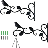 Crochet en fer réglable Supports de suspension de boîte de jardinière mobiles Supports de suspension de boîte à fleurs sur le pont Support de montage de garde-corps pour un déplacement facile