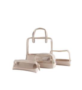 Bolsa de Maquillaje Transparente de PVC y PU Personalizada con Logotipo, Bolsa de Cosméticos Transparente para el Cuidado de la Piel, Bolsa de Maquillaje para Mujer - Product Image 2