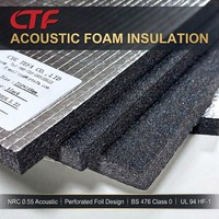 Matériau d'isolation thermique et acoustique en mousse de polyoléfine PO à cellules semi-ouvertes pour la construction de conduits HVAC, échantillons gratuits au format A4 fournis