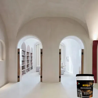 Microciment Bureau Cloison Finition sans couture Maison Industrielle Ciment Look Microciment Sol Blanc Micro Ciment