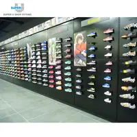 Custom Mode Sportschoenen Winkelinrichting Muur Armatuur Decoratie Groothandel Bespoke Sneaker Wandmontage Plank Display