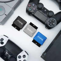 Bitfunx 2025 PS2 Mini Blueretro Compatible avec PS2 PS1 Adaptateur Manette sans fil Multijoueur Manettes sans fil pour PS1