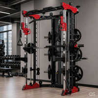 Machine Smith Robuste pour Entraînement de Force, Équipement Commercial de Musculation, Système Multi-Gym pour Culturisme et Fitness QS