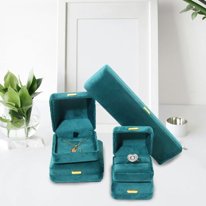 Premium Velvet Jewelry <b>Box</b> <b>Ring</b> Pendant Necklace Double Bracelet Packaging <b>Box</b> Jewelry Light Luxury Earring <b>Box</b> - Product Image 2