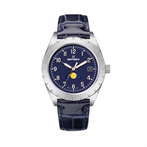 Reloj de Pulsera de Acero Inoxidable con Fase Lunar Automática, Personalizado con Logotipo Empresarial para Hombre, Resistente al Agua, Unisex, 39 mm - Product Image 2
