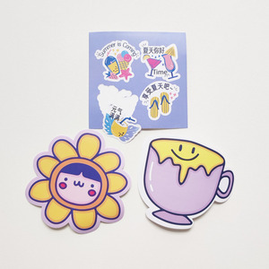 Die Cut <strong>Vinyl</strong> <strong>Adhesive</strong> PVC Logo <strong>Stickers</strong> Packaging Labels with <strong>Strong</strong> Hold - Product Image 2