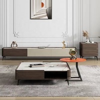 Meubles de meuble TV nordiques et ensemble de tables basses combinaison moderne meubles de salon meubles TV