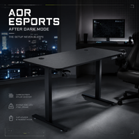 Bureau électrique à moteur unique AOR, réglable en hauteur, pour ordinateur et gaming, assis-debout, pour bureau à domicile, vente en gros usine