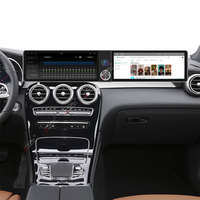 Navegación GPS de 24,6 "Carplay para Mercedes Benz GLC C W205 2015-2022 pantalla Dual Android Radio de coche estéreo unidad principal Multimedia
