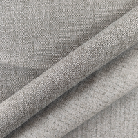 Tissu d'ameublement Jacquard en lin de haute qualité 100% polyester pour canapé Style européen uni avec technique tricotée en chaîne