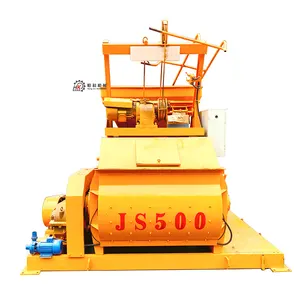 Manufacturer provides JS1500 mixing equipment, horizontal dual axis mud and ash mixer, mobile mixing equipment