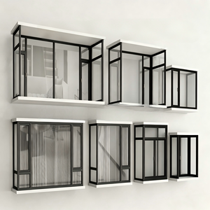 Ventana Corredera Moderna de Aluminio con Malla de Fibra de Vidrio, Apertura Vertical, Diseño Contemporáneo, Control de Insectos, Función Plegable - Product Image 4