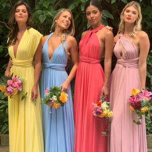 Satin Designer Longue <span class=keywords><strong>Demoiselle</strong></span> <span class=keywords><strong>D</strong></span>'<span class=keywords><strong>honneur</strong></span> Étage Longueur Maxi Soirée De Mariage Femmes Maxi <span class=keywords><strong>Robe</strong></span> Dames - Product Image 5