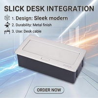 Prise Schuko 16A 5V 2.1A Chargement USB Pop-up Prise de courant de bureau 250V Prêt pour la table de conférence européenne NFC