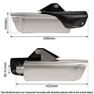 Pour CFMOTO 450SR 450 SR système d'échappement complet modifié moto évasion Moto carbone couverture silencieux avec tuyau de liaison avant DB Killer - Product Image 2