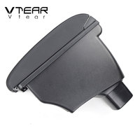Vtear pour Suzuki SX4 2006-2020, accoudoir en cuir PU ABS, chargeur USB, boîte de rangement pour console centrale, accessoires intérieurs de voiture