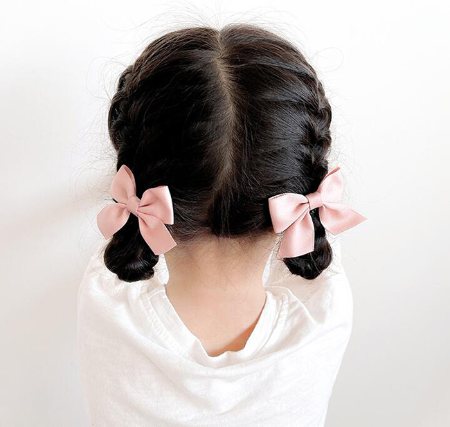 Зажим для волос с бантом Детские аксессуары пара зажимов ювелирные изделия