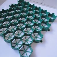 Pavés en gazon HDPE pour parking, couleur verte et noire, pavés en plastique pour gazon, grille en plastique pour gazon