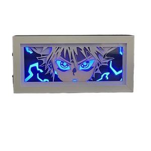 Veilleuse animée alimentée par USB Hunter X Hunter cadre en bois papier découpé Art <span class=keywords><strong>Kite</strong></span> Gon décor de bureau - Product Image 1