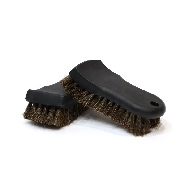 Siyah Premium Select at kılı fırça otomatik detaylandırma araba bakımı iç deri temizlik uzun kıl at saç fırçası