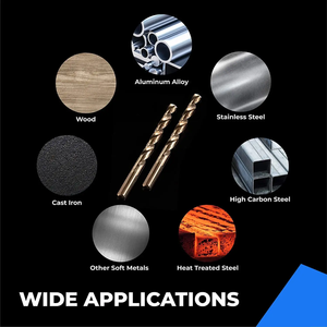 M35 코발트 5% HSS 긴 서비스 수명을 가진 스테인레스 스틸 금속 드릴링을위한 고정밀 긴 나선형 트위스트 드릴 비트 세트 - Product Image 3