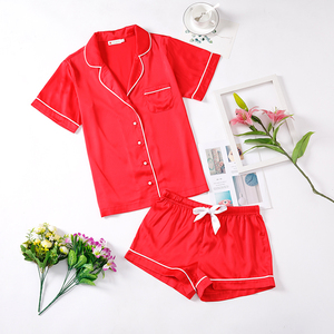 <span class=keywords><strong>Pigiama</strong></span> <span class=keywords><strong>Estivo</strong></span> da <span class=keywords><strong>Donna</strong></span> con Pantaloncini, Vita Elastica e Colletto, Set <span class=keywords><strong>Pigiama</strong></span> Corto per Signore, Vendita all'Ingrosso - Product Image 3