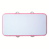 Tapis de gymnastique aquatique gonflable personnalisé et planche à pagaie Modèle 111 pour divertissement aquatique Bleu/Rose Personnalisation sur échantillon