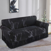 Éxito de Ventas Fundas de Sofá Elásticas Modernas Suaves y Transpirables de Pana de Maíz Jacquard para Muebles de Sala