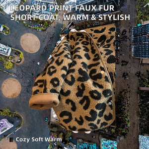 Poncho court en laine tissée avec fourrure intégrée, version coréenne 2022, polyvalent, ample, amincissant, décontracté, imitation fourrure, automne-hiver - Product Image 2