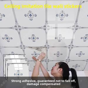 Pegatinas de Pared Autoadhesivas Modernas con Diseño Geométrico, Resistentes a la Humedad, para Techos, Baños, Dormitorios y Uso Doméstico - Product Image 4