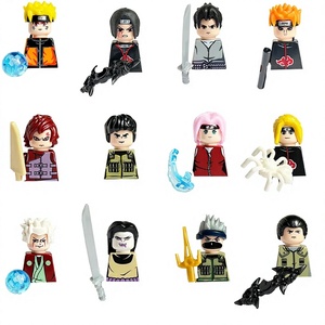 Blocchi da Costruzione di Sasuke, Kakashi e Akatsuki, Mattoncini di <span class=keywords><strong>Naruto</strong></span>, <span class=keywords><strong>Action</strong></span> Figure Anime, Giocattoli da Assemblare, Regali di Compleanno - Product Image 1