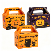 Boîtes de fête d'Halloween en gros pour enfants, pour cupcakes, avec logo personnalisé, emballage en papier pour friandises ou farces, usine d'emballage pour pâtisseries