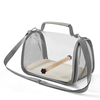 Sac de transport pliable pour oiseaux, sac à dos respirant en plastique avec fermeture éclair pour perroquet, vente en gros du fabricant