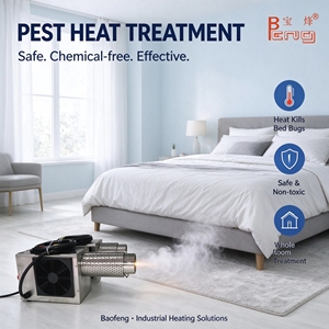 Souffleur d'air chaud compact 1,5 kW monophasé 220 V pour l'élimination des punaises de lit sur les matelas - Product Image 3