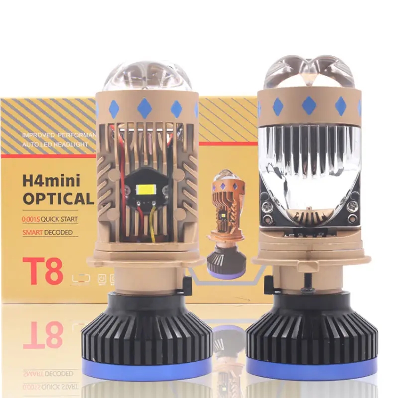 h4 mini bi led laser projector