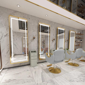 Miroir de salon LED de luxe moderne le plus populaire, équipement de coiffure, mobilier pour salons de beauté et de barbier - Product Image 3