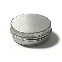 OEM Maßgefertigte Silberne Aluminium-Dosen mit Glanzoberfläche, Schraubverschluss-Behälter für Lose Puder, Hautpflege, Gesichtscreme, Kosmetik, Rouge