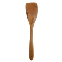 Ustensiles de cuisine en bois d'acacia naturel en gros : spatules et cuillères avec support en bois pour poêles et gadgets de cuisine